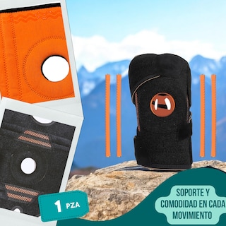Foto 3 | Rodillera Deportiva Universal Resortes De Goma Para Una Estabilidad Superior De La Rodilla (negro)
