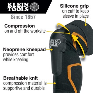 Foto 2 | Funda De Compresión Para Rodillera Klein Tools 60623 Negra M/l - Venta Internacional.
