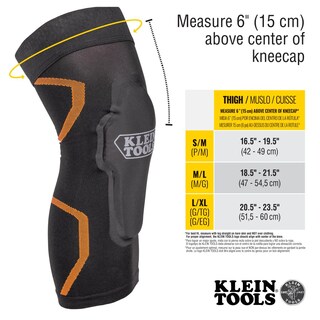 Foto 4 | Funda De Compresión Para Rodillera Klein Tools 60623 Negra M/l - Venta Internacional.