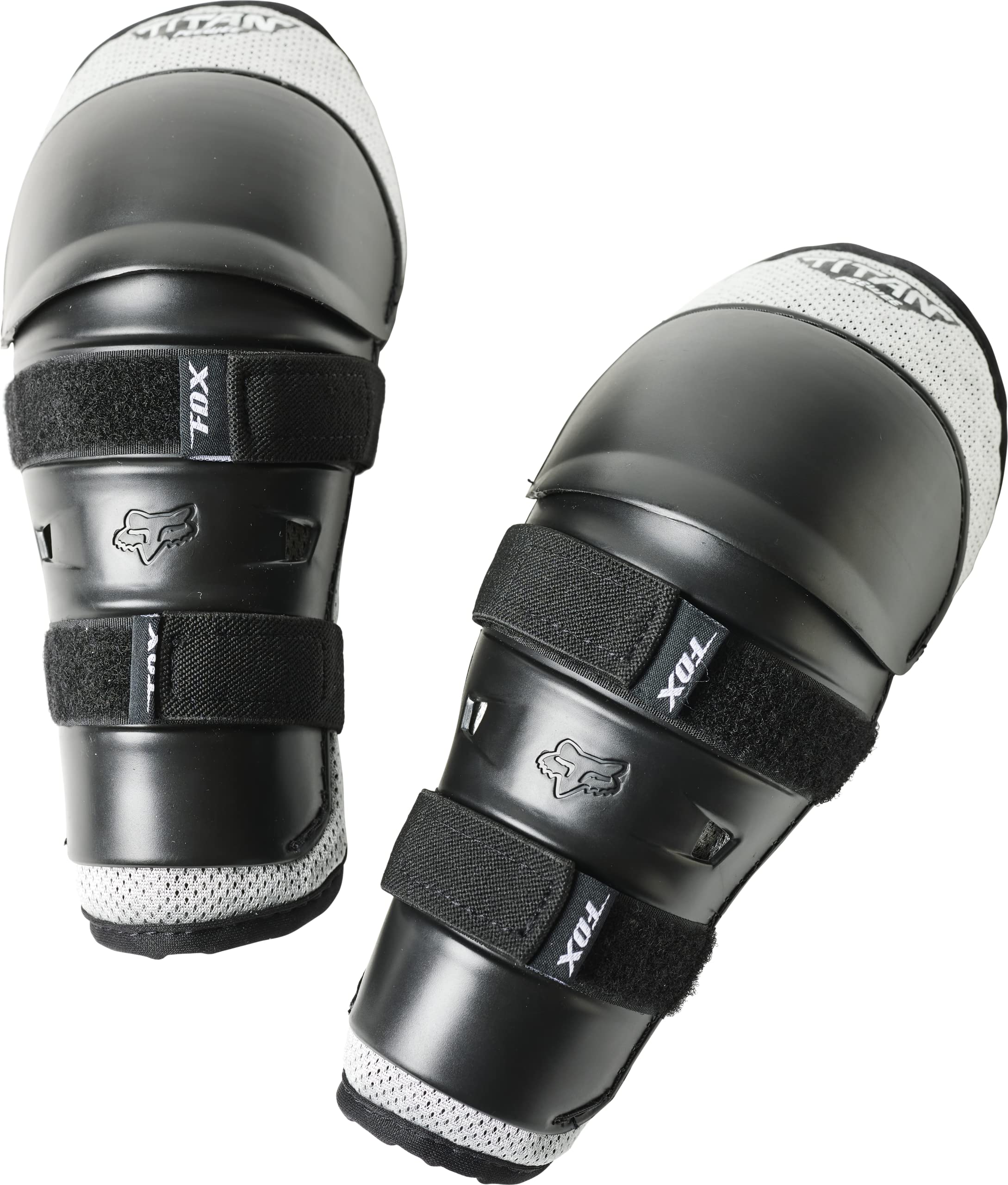 Foto 3 pulgar | Protector De Rodillera Fox Racing Kids Titan Negro/plateado - Venta Internacional.