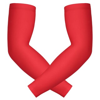 Foto 1 | Manguitos De Compresión Para Brazos Hde Para Niños De Baloncesto, Color Rojo - Ym - Venta Internacional.