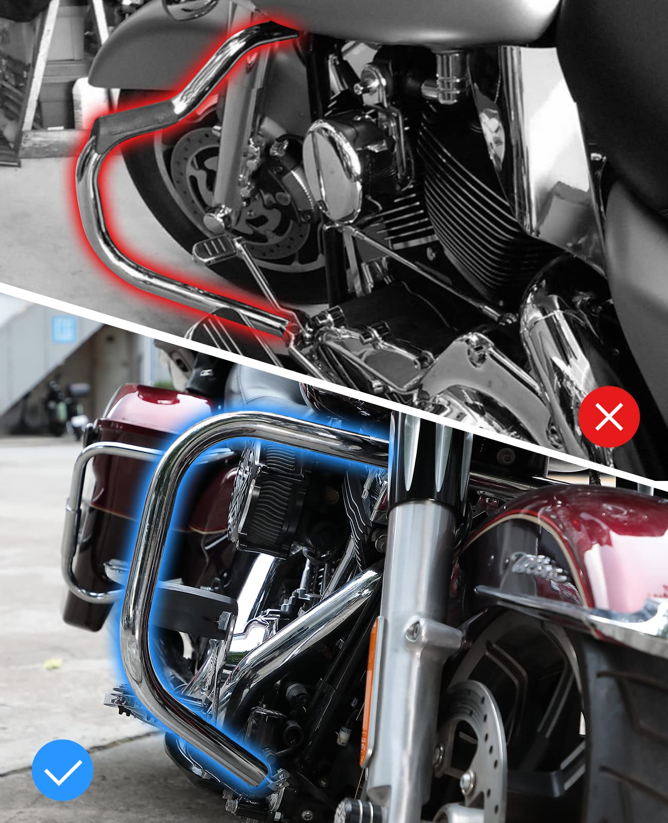 Foto 7 pulgar | Motocicleta Soft Lowers Kemimoto Para Modelos Touring - Venta Internacional.