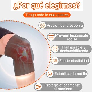 Foto 4 | Rodilleras Lab.g Deportivas Para Deporte Negro Talla Mediano