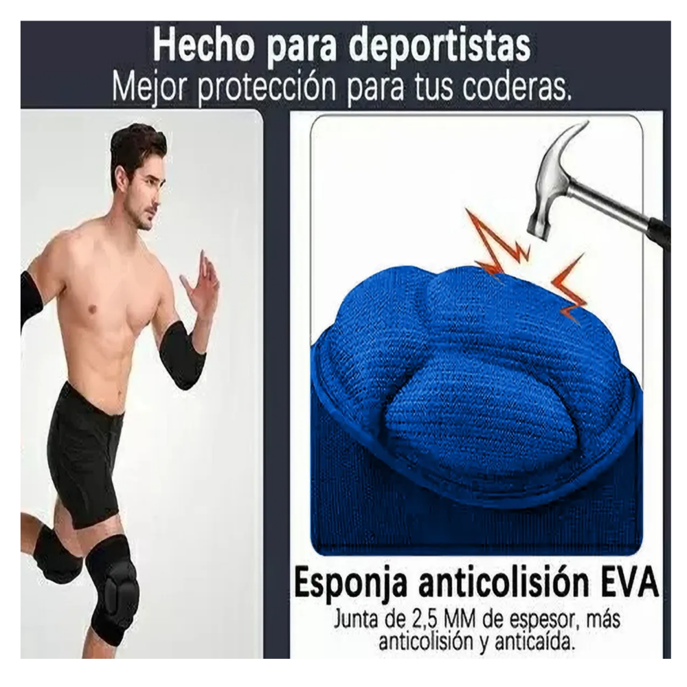 Foto 5 pulgar | Rodilleras Deportivas Para Deporte Lab.g, Azul Rey Talla  G Grande