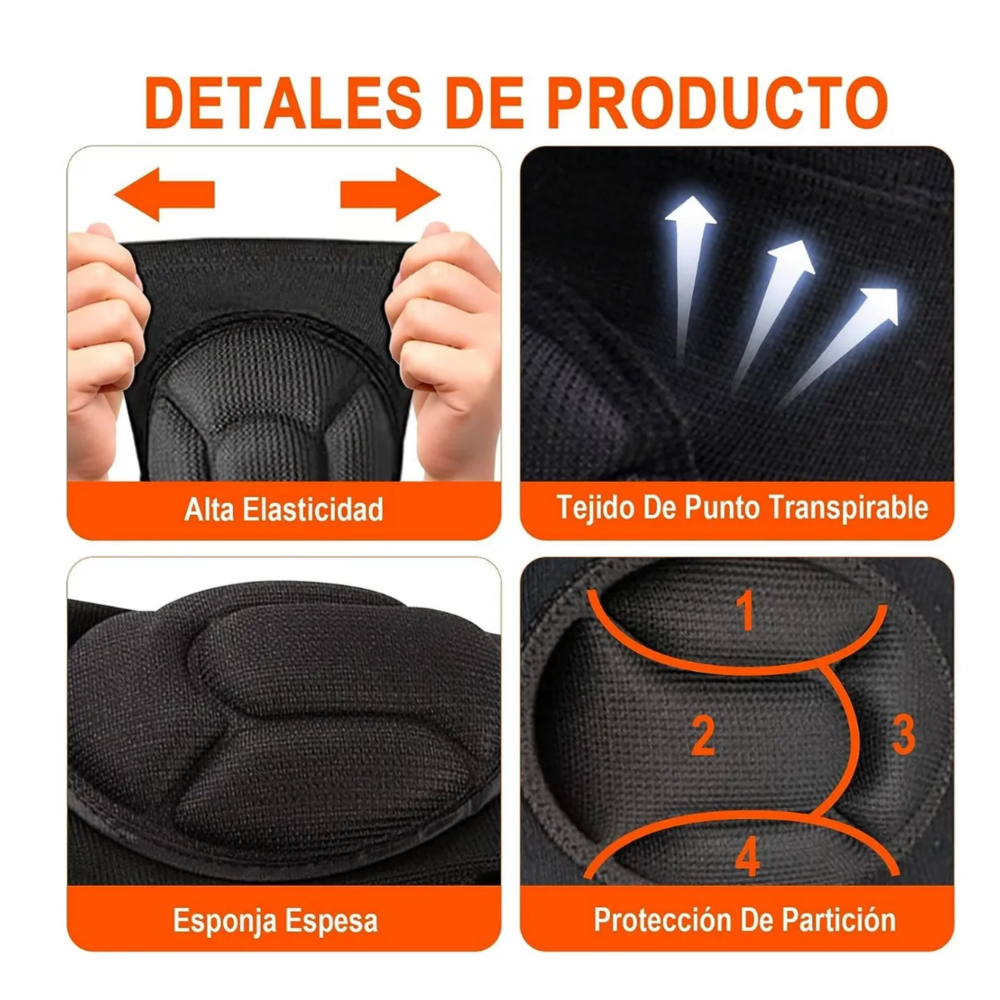 Foto 3 pulgar | Rodilleras Deportivas Para Deporte Lab.gnegro Talla Xg