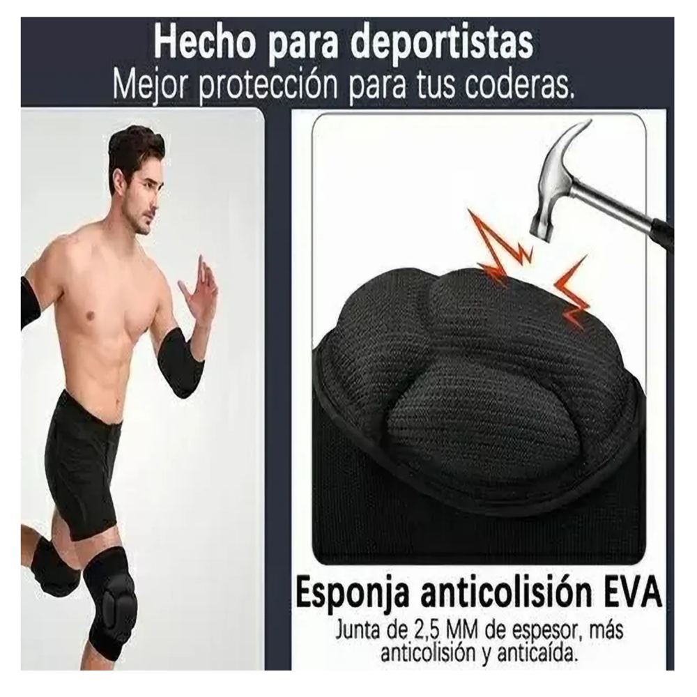 Foto 6 pulgar | Rodilleras Deportivas Para Deporte Lab.gnegro Talla Xg
