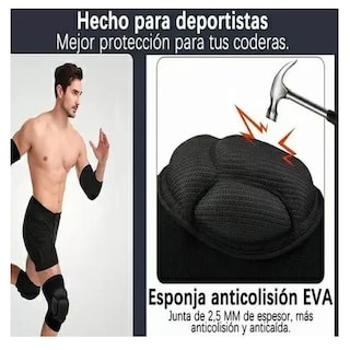 Foto 5 | Rodilleras Deportivas Para Deporte Lab.gnegro Talla Xg