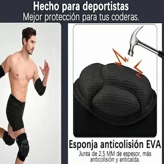 Foto 4 | Rodilleras Deportivas Elasticas 2 Piezas, Talla M Lab.g Negro