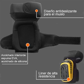 Foto 3 | Rodilleras Protectoras Resistentes Al Desgaste Para Trabajo Eo Safe Imports Esi-20160 Rojo
