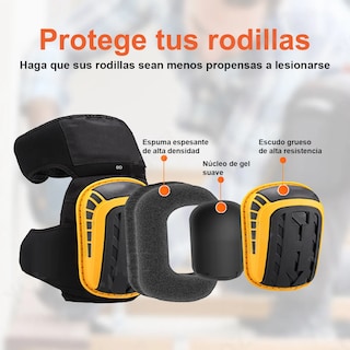 Foto 4 | Rodilleras Protectoras Resistentes Al Desgaste Para Trabajo Eo Safe Imports Esi-20160 Rojo