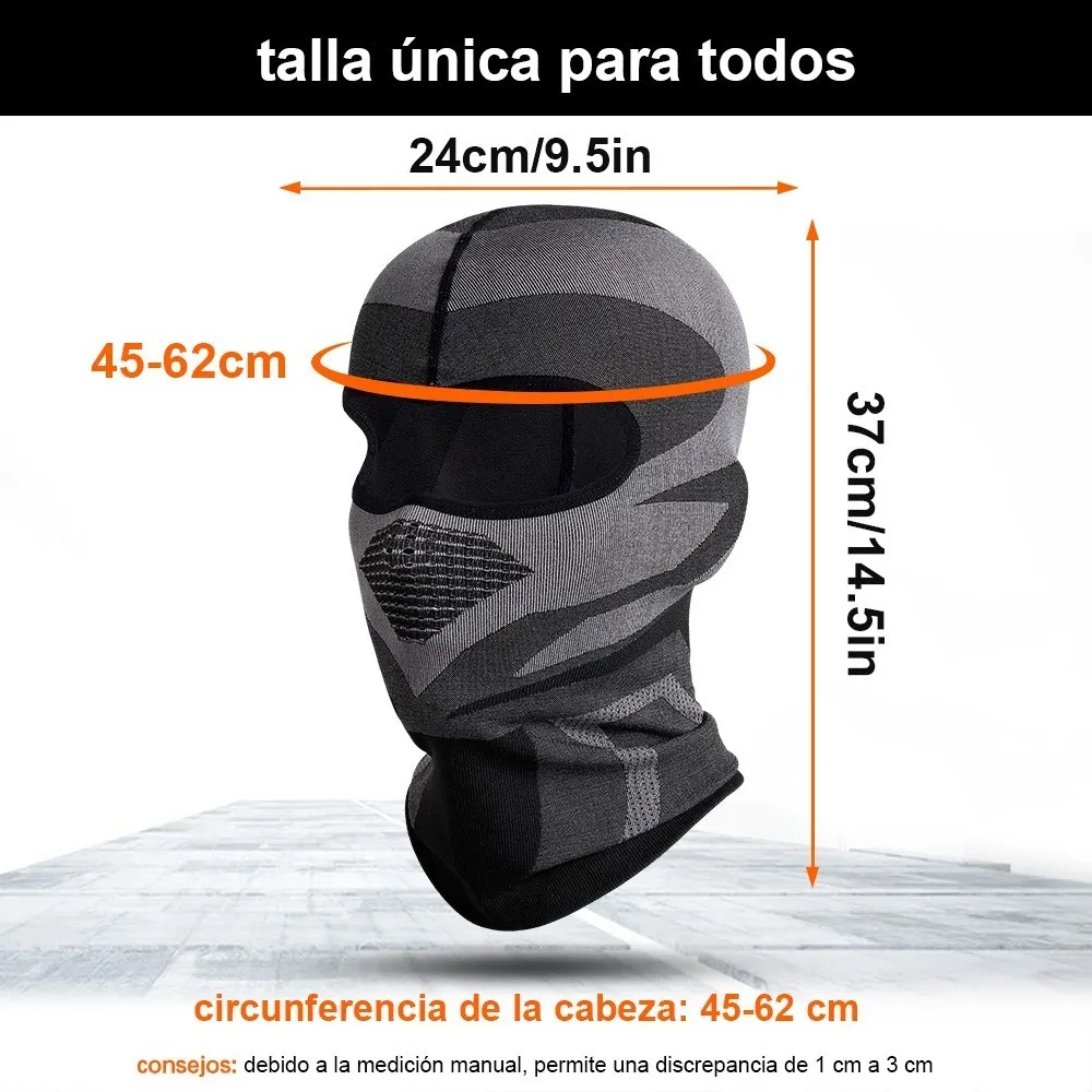 Foto 3 pulgar | Máscara para Deportes Moto y Ciclismo Malubero color Gris