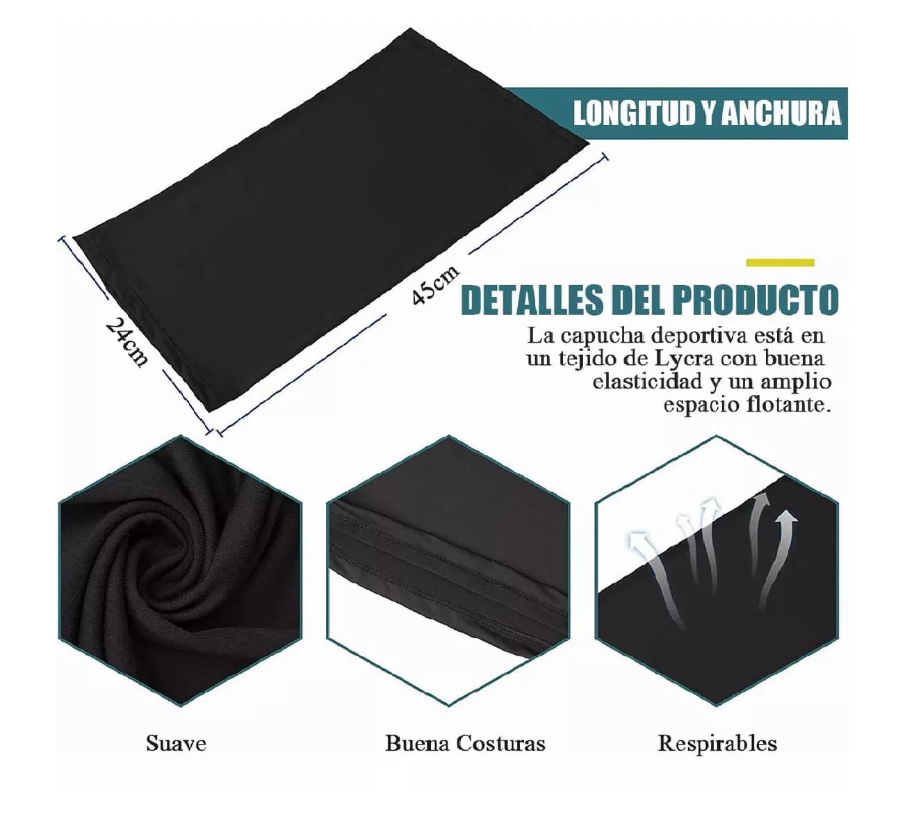 Foto 5 pulgar | Bandanas Deportivas Belug para Ciclismo 5 Piezas