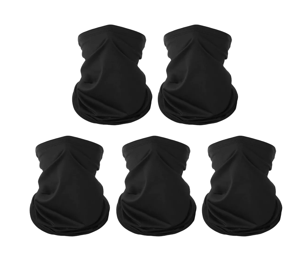 Foto 2 pulgar | Bandanas Belug para Ciclista color Negro 5 Piezas
