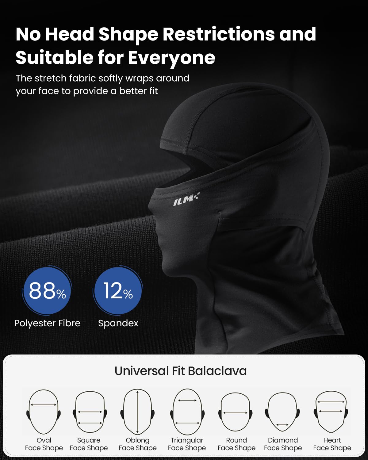 Foto 4 pulgar | Mascarilla Facial Con Pasamontañas Ilm Thicker Para Moto, Esquí Y Snowboard - Venta Internacional.