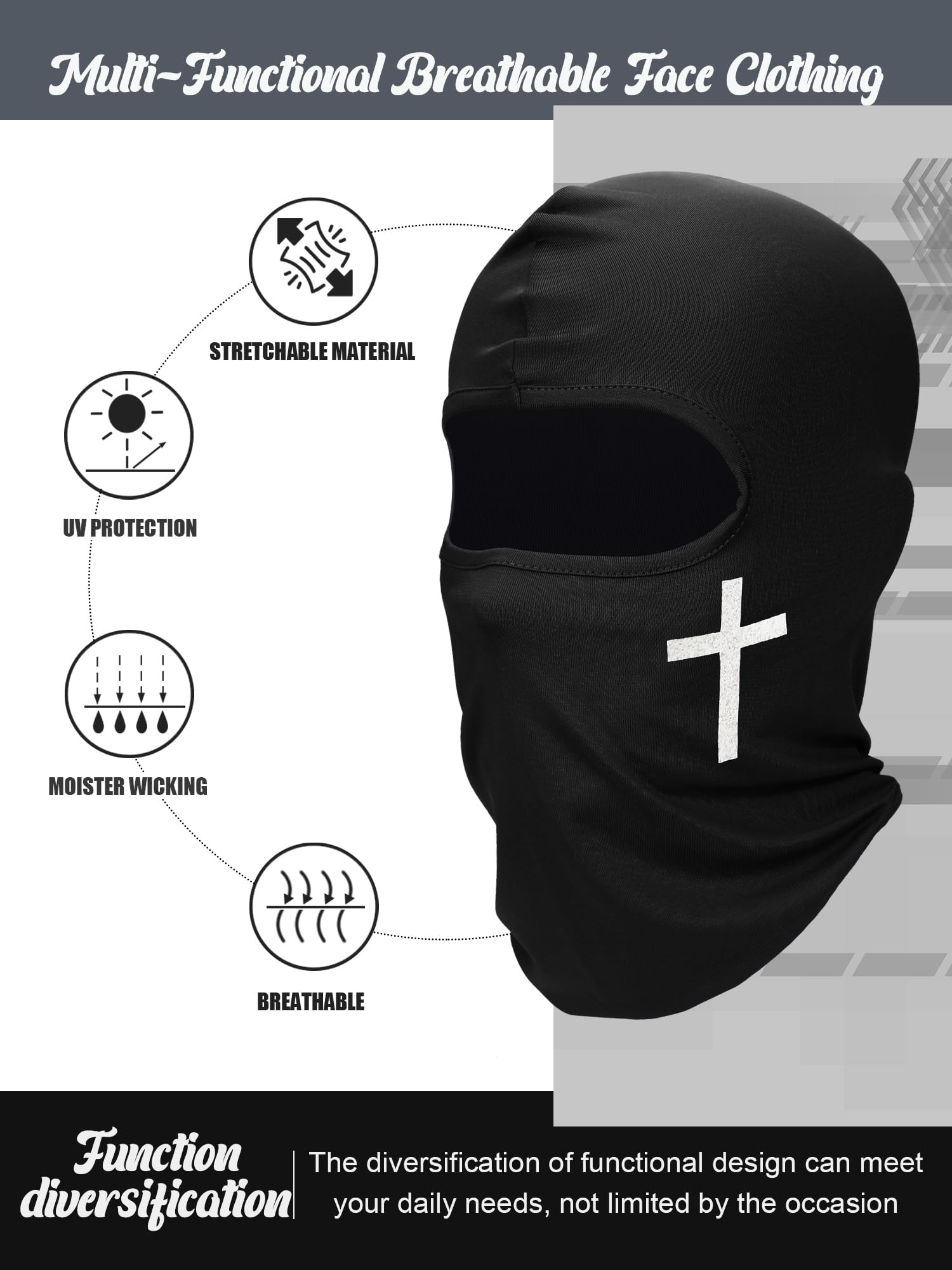 Foto 4 pulgar | Máscara De Esquí, Pasamontañas, Máscara Facial Completa Con Protección Uv - Venta Internacional.