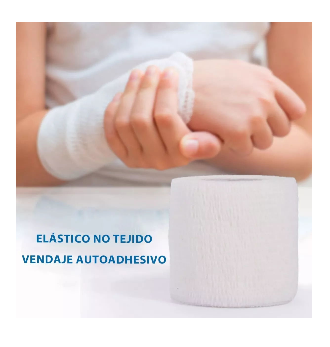 Foto 7 pulgar | Vendas Elásticas Cohesiva Autoadheribles Belug Blancas 5 m x 4.5 cm 12 Piezas