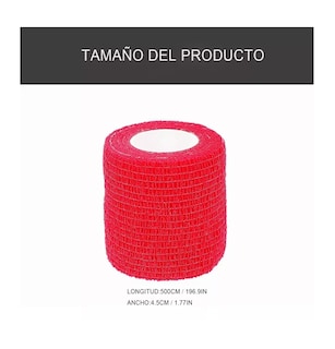 Foto 4 | Vendas Elásticas Belug Rojas 12 Piezas