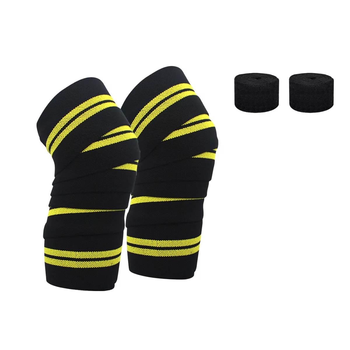 4 Pcs Vendas Elásticas Rodilleras Gym Eo Safe Imports Esi-15429 Negro $679