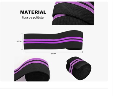 Foto 3 | 1 Par Vendas Para Rodilla Knee Wraps Elastica Rodilleras Gym