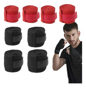 Foto 1 | Xtellar Vendaje De Boxeo Premium Para Muay Thai, 4 Pares De 3m