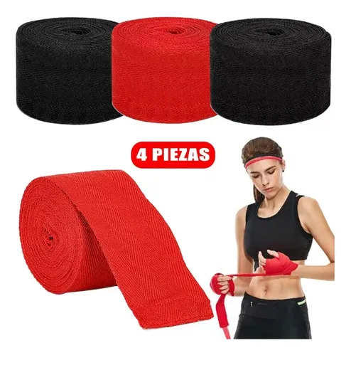 Foto 2 | Xtellar Vendaje De Boxeo Premium Para Muay Thai, 4 Pares De 3m