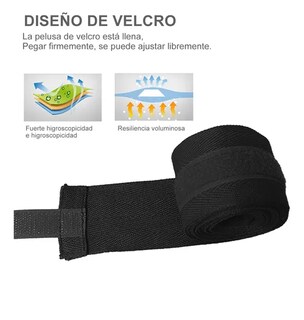 Foto 4 | Xtellar Vendaje De Boxeo Premium Para Muay Thai, 4 Pares De 3m