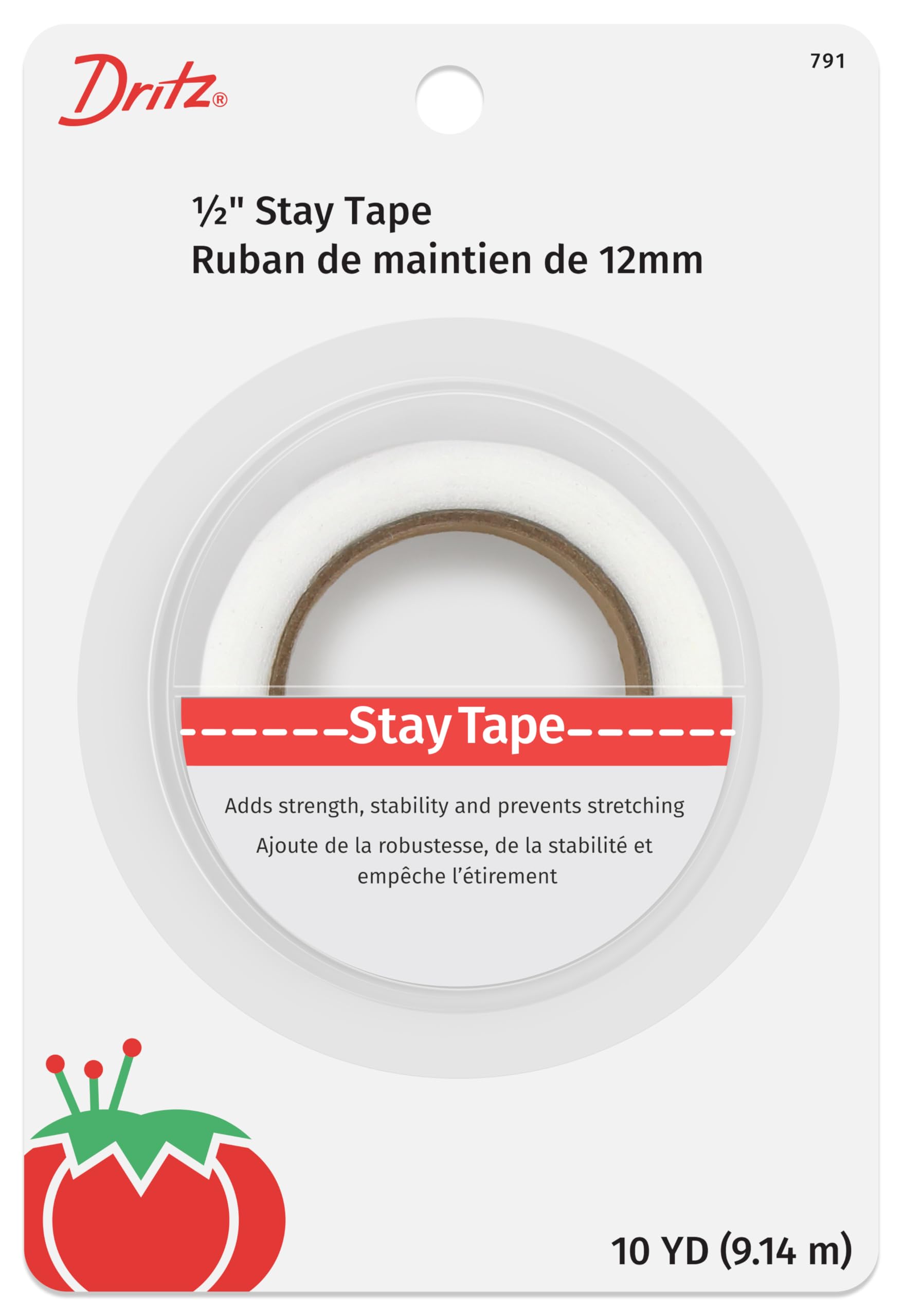 Foto 1 | Cinta Adhesiva Dritz 791 1,3 Cm X 9,1 M, Color Blanco - Venta Internacional.