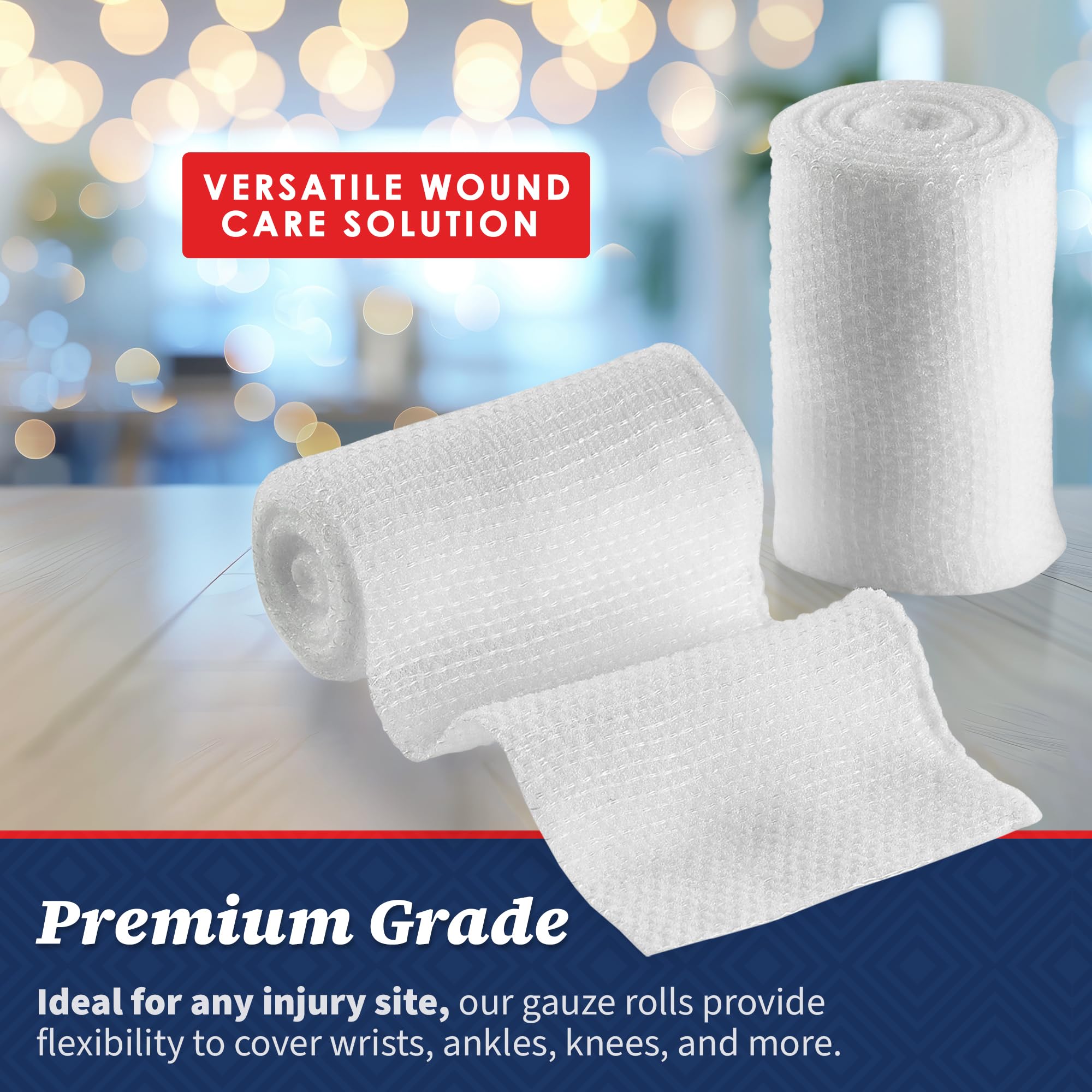 Foto 5 pulgar | Rollos De Vendaje De Gasa Medca De 2 X 4,1 Yardas De Grado Médico, Paquete De 48 Unidades - Venta Internacional.