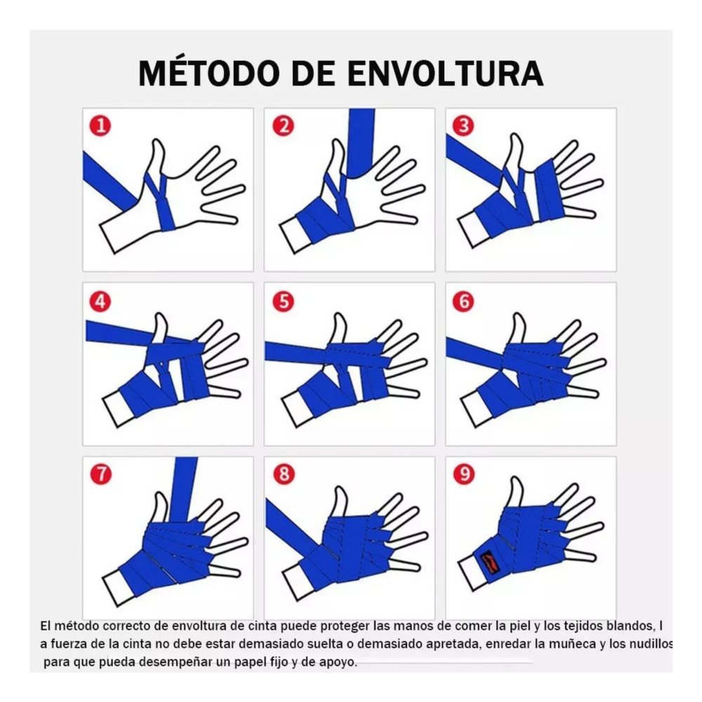 Foto 5 pulgar | Vendas De Entrenamiento Para Box 5m Lab.g  Rojo