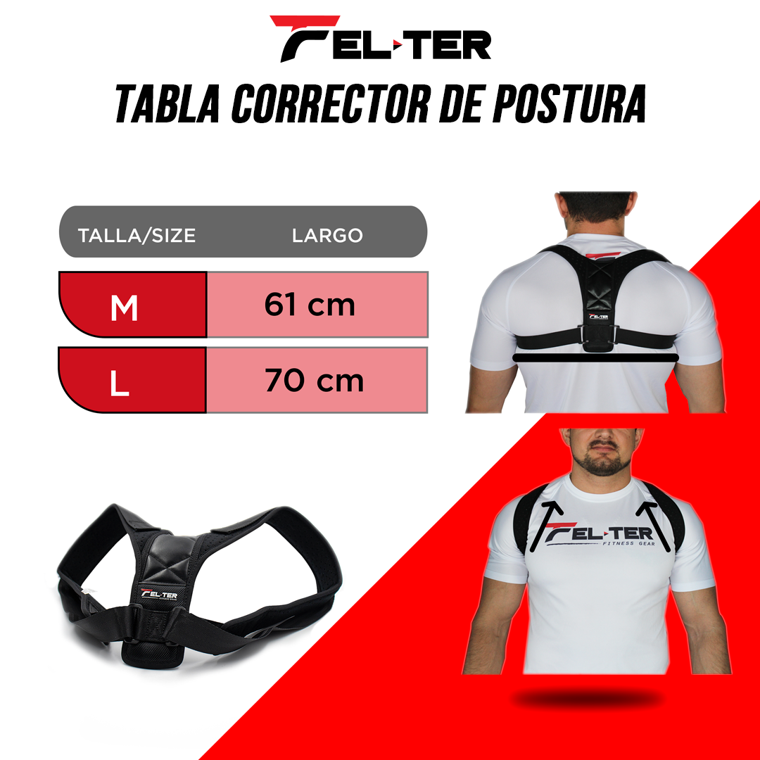 Foto 4 pulgar | Corrector De Postura Felter Fitness, Uso Diario O Gym, Resistentes