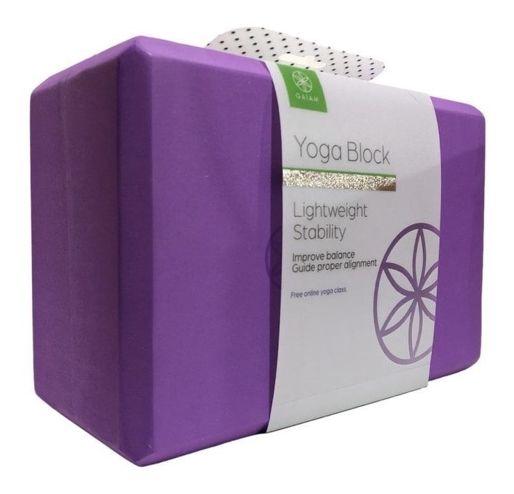 Ladrillo de Yoga Gaiam Foamy Block color Azul $1,502