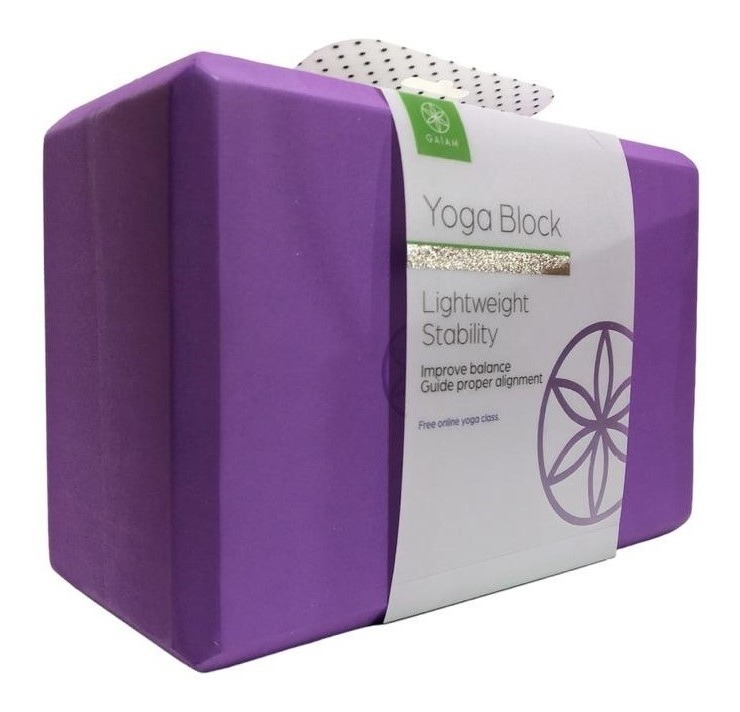 Ladrillo de Yoga Gaiam Foamy Block color Azul