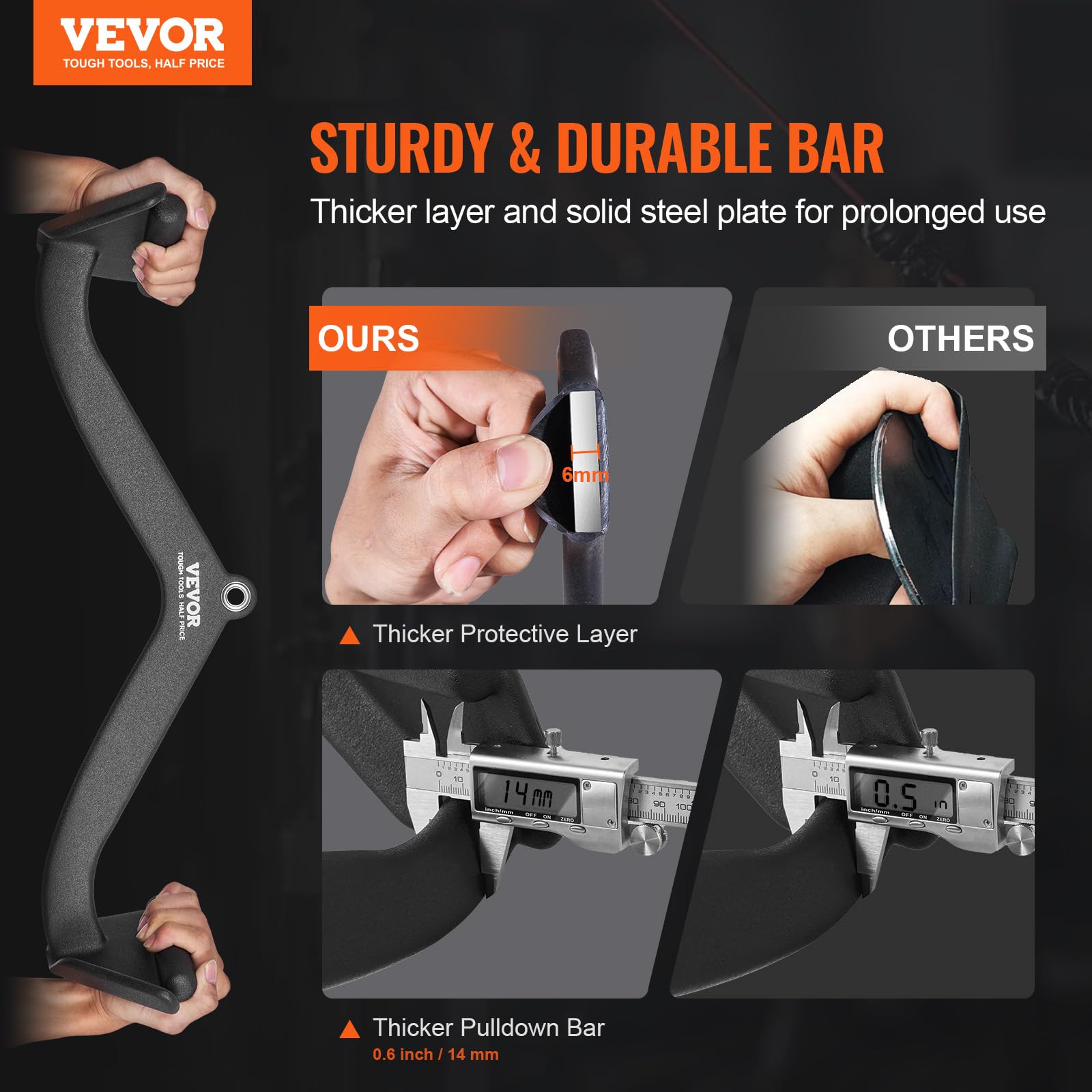 Foto 2 | Acoplamiento Para Máquina De Cables Vevor Lat Pulldown Con Barra En V Y Tríceps - Venta Internacional.