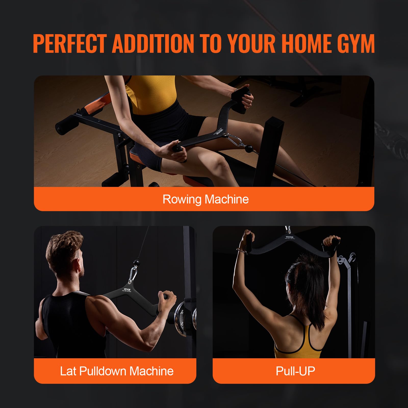 Foto 7 | Acoplamiento Para Máquina De Cables Vevor Lat Pulldown Con Barra En V Y Tríceps - Venta Internacional.