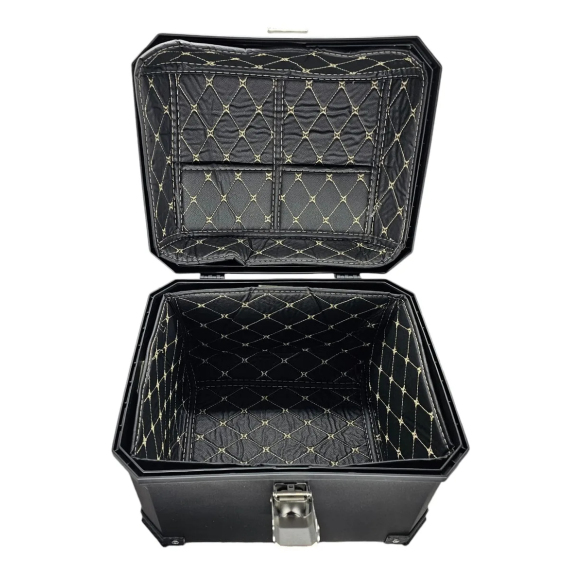 Foto 5 pulgar | Baul Moto Caja Acabado Aluminio Funda Interior Eo Safe Imports Esi-18626-1 Negro