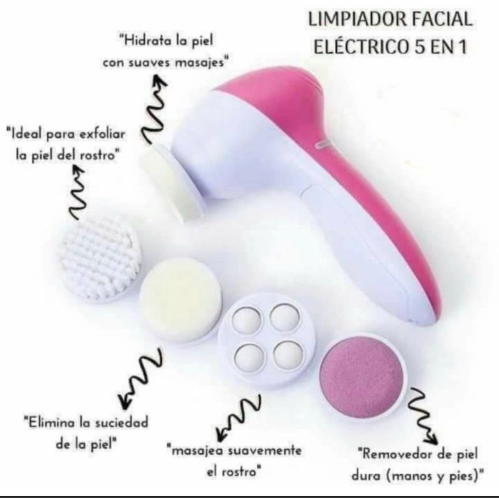 Foto 4 pulgar | Cepillo de Limpieza Facial Exfoliante color Rosa