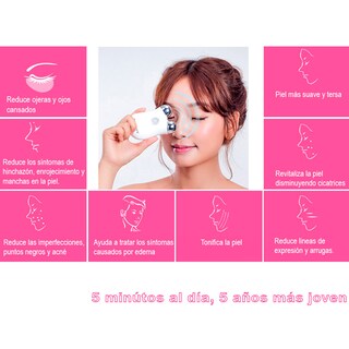 Foto 2 | Tonificador Facial Electrónico Vak VH-S350SE-L color Rosa Radiofrecuencia Lifting Masajeador