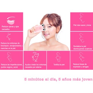 Foto 2 | Tonificador Facial Electrónico Vak Radiofrecuencia Lifting Masajeador color Rosa