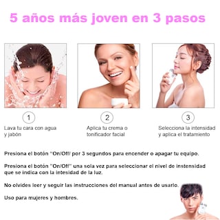 Foto 3 | Tonificador Facial Electrónico Vak Radiofrecuencia Lifting Masajeador color Rosa