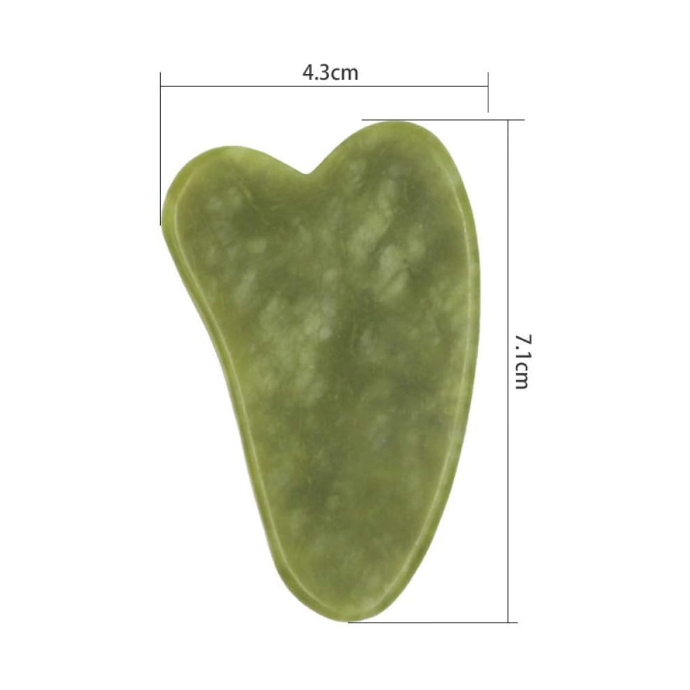 Foto 3 pulgar | Guasha de Jade para Masajes Faciales y Corporales