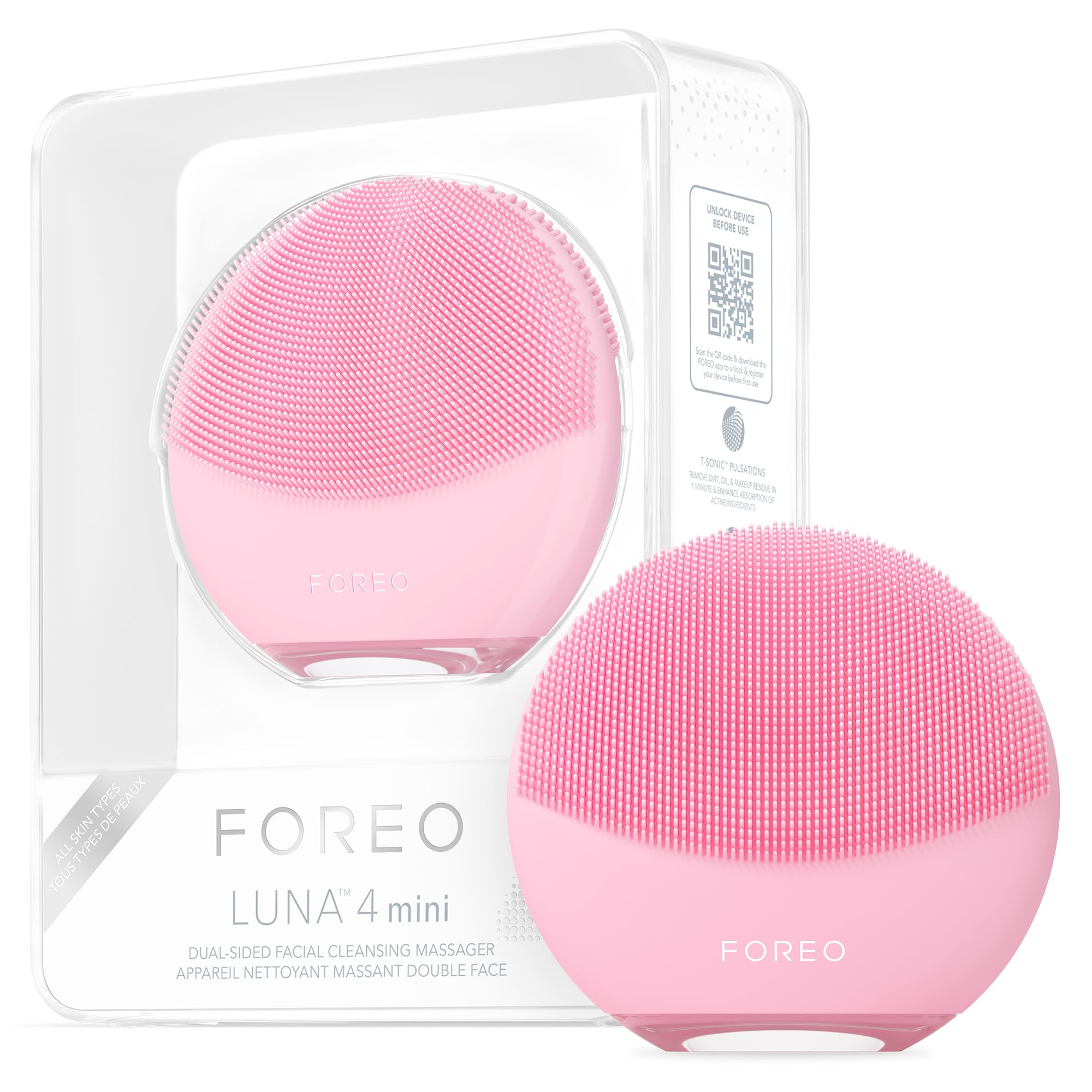 Foto 2 pulgar | Cepillo De Limpieza Facial Y Masajeador Foreo Luna 4 Mini Pearl Pink - Venta Internacional.