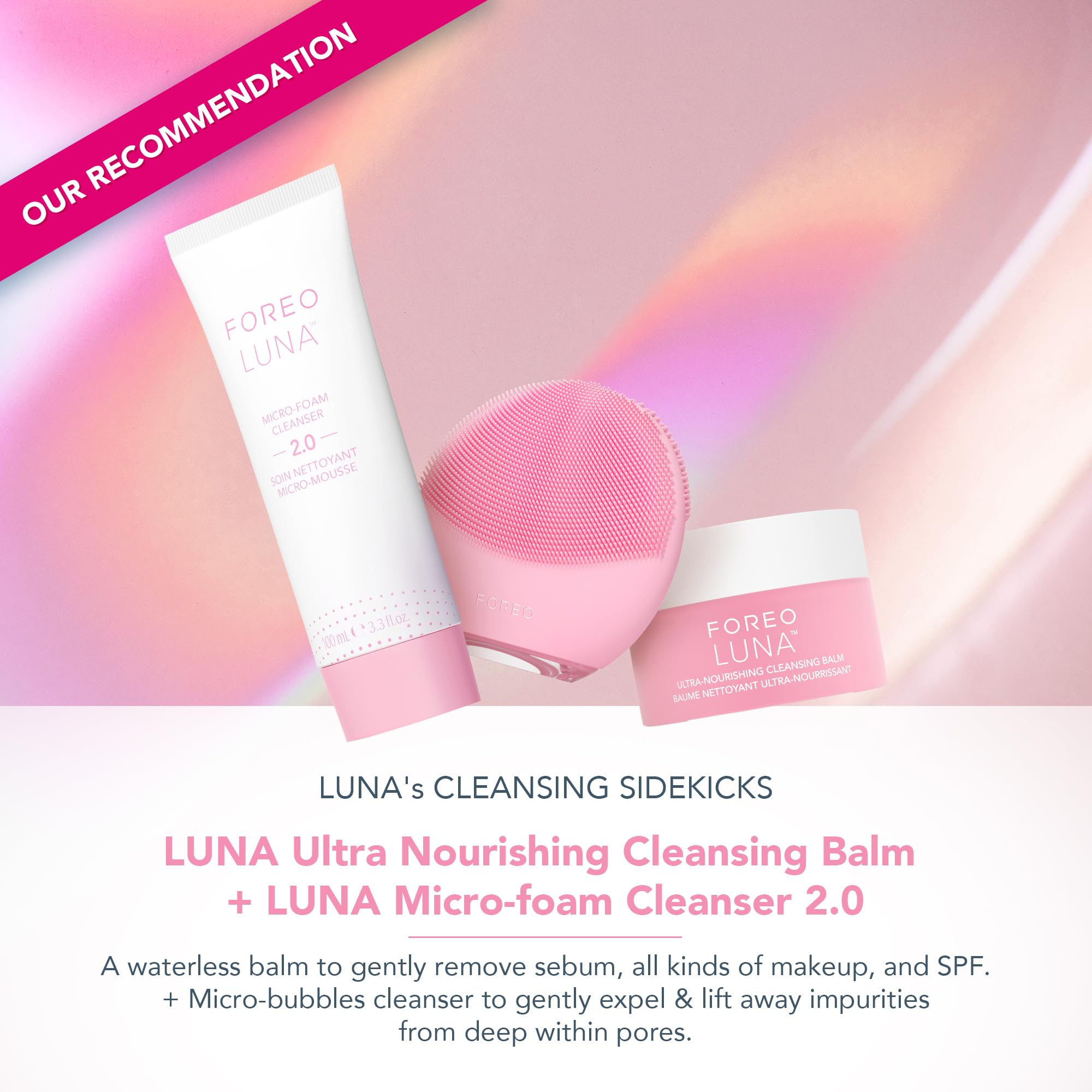 Foto 5 pulgar | Cepillo De Limpieza Facial Y Masajeador Foreo Luna 4 Mini Pearl Pink - Venta Internacional.