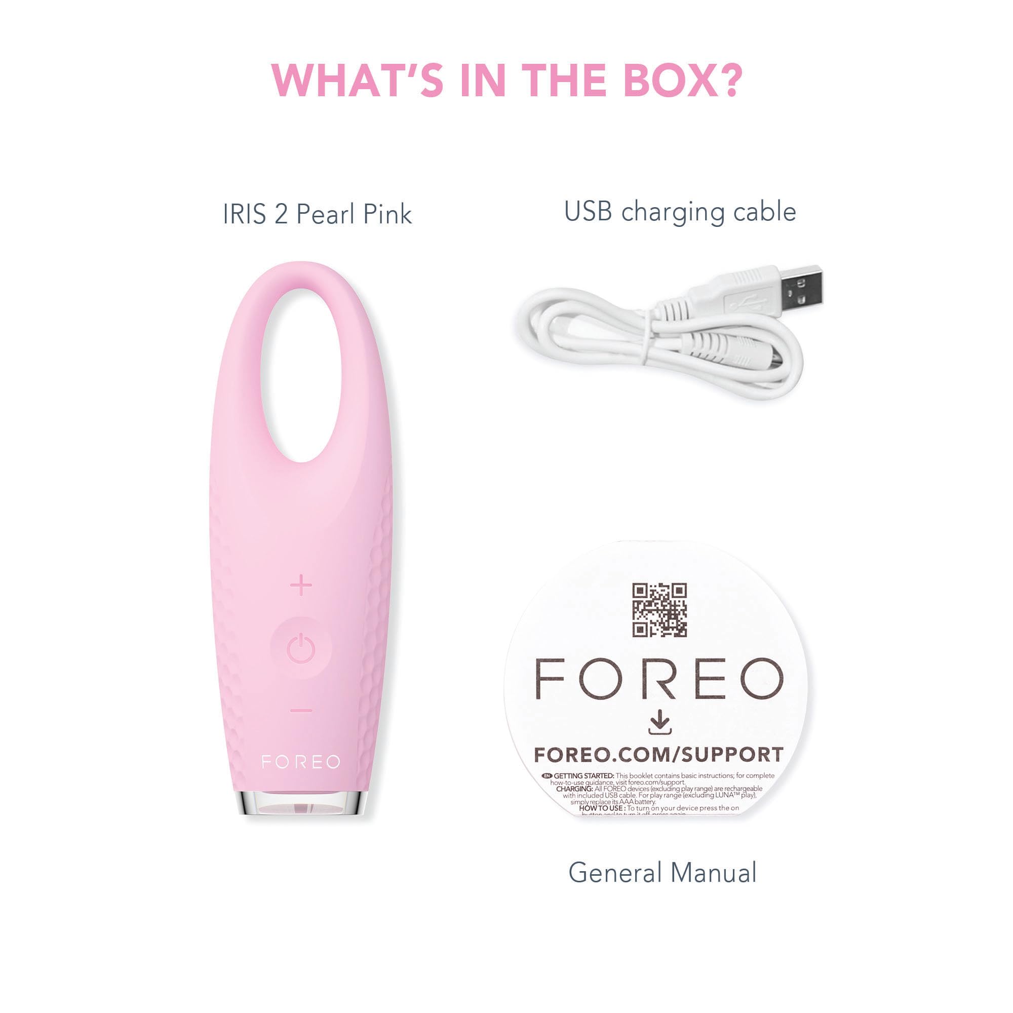 Foto 2 | Masajeador De Ojos Foreo Iris 2 Linfatic Drenage Pearl Pink - Venta Internacional.