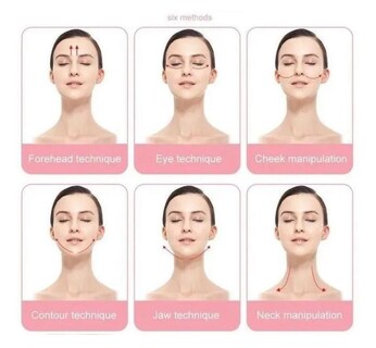 Foto 4 | 10 Gua Shas De Resina Plastica Chuyland Color Rosa Masajeador Facial