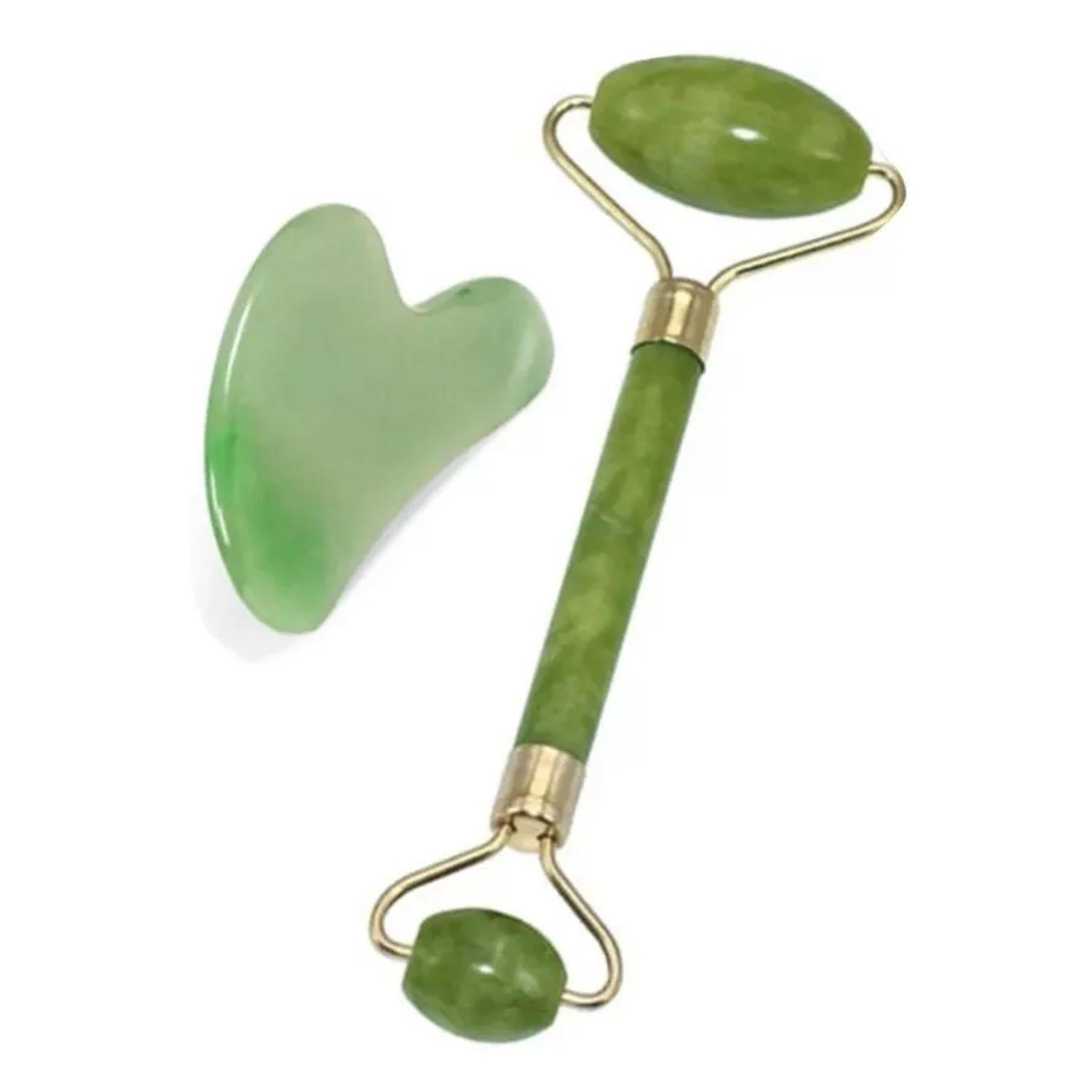 Foto 2 pulgar | Rodillo Masajeador Facial 100% Natural con Piedra de Jade - Venta Internacional