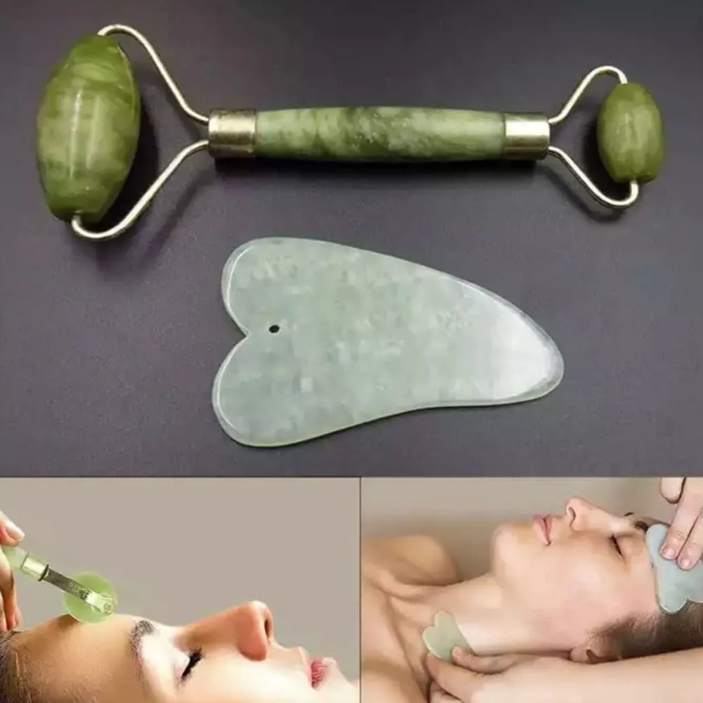 Foto 4 pulgar | Rodillo Masajeador Facial 100% Natural con Piedra de Jade - Venta Internacional