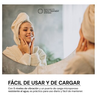 Foto 4 | Skincare Truth Ultrasonic Device Color Negro 5 Velocidades & 3 Texturas Recargable