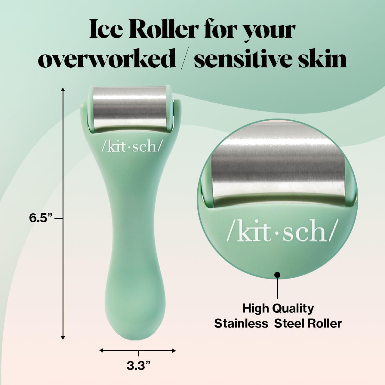 Foto 2 | Rodillo De Hielo Ice Face Roller Kitsch Para El Cuidado De La Piel, Color Verde Menta - Venta Internacional.