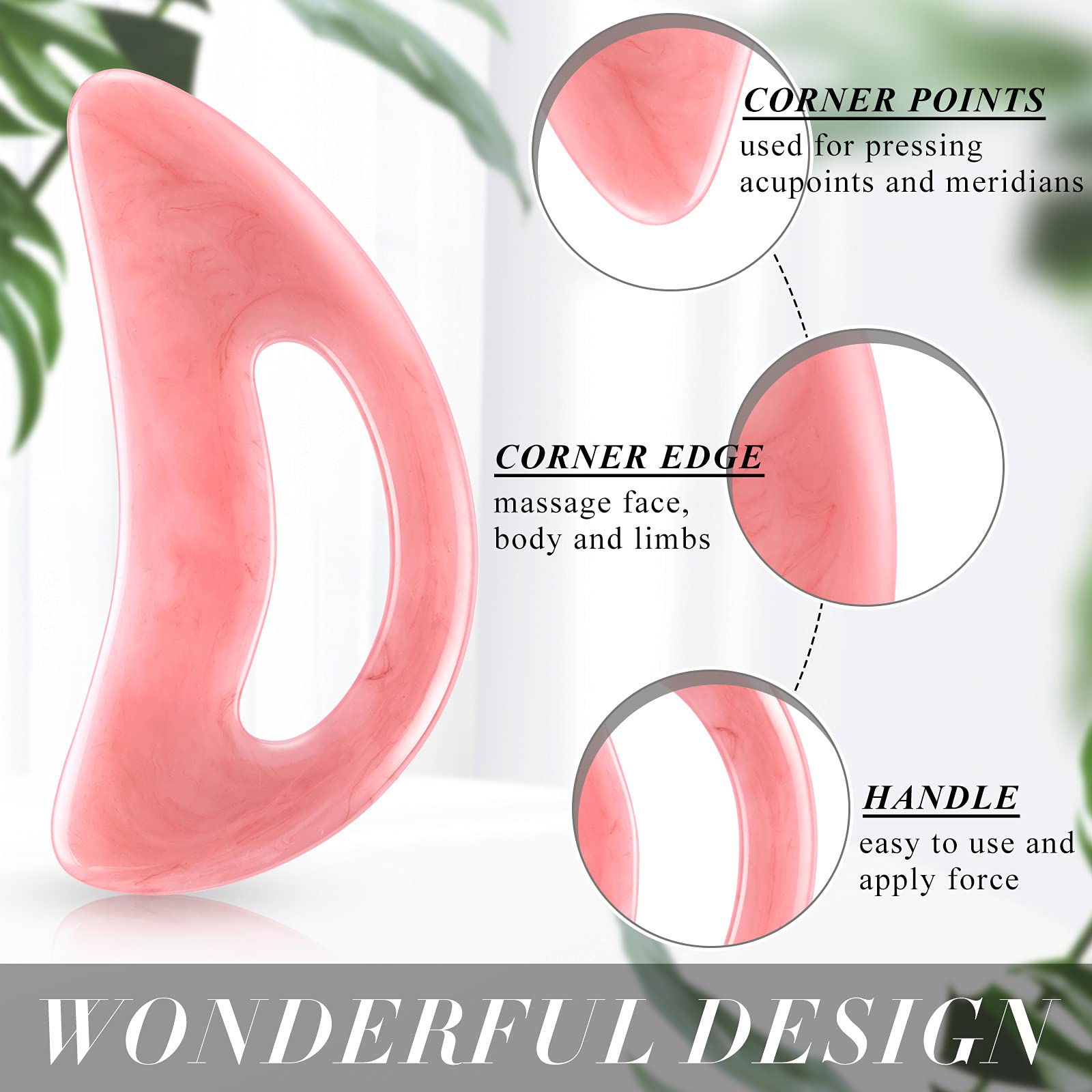 Foto 4 | Juego De Herramientas De Masaje Body Guasha Gua Sha Body Con Empuñadura - Venta Internacional.