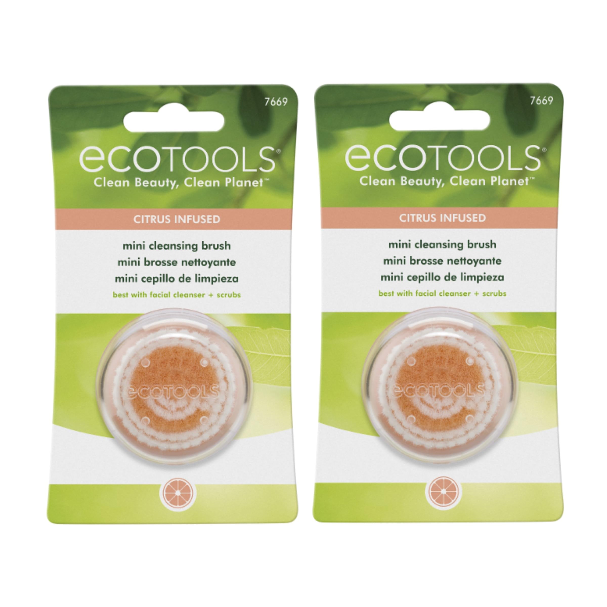 Foto 3 pulgar | Cepillo De Limpieza Facial Ecotools Mini Con Cítricos Veganos, 2 Unidades - Venta Internacional.